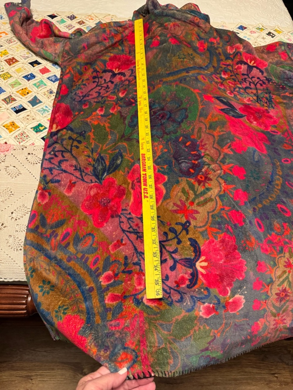 NATURAL LIFE Floral Open-Front Cardigan Kimono Small/Medium - Picture 7 of 7